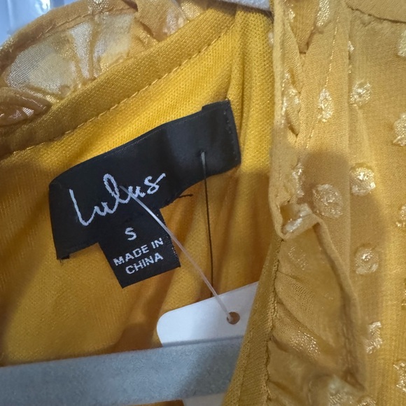 Lulus Ruffled Yellow Maxi Dress Size S - Picture 3 of 7